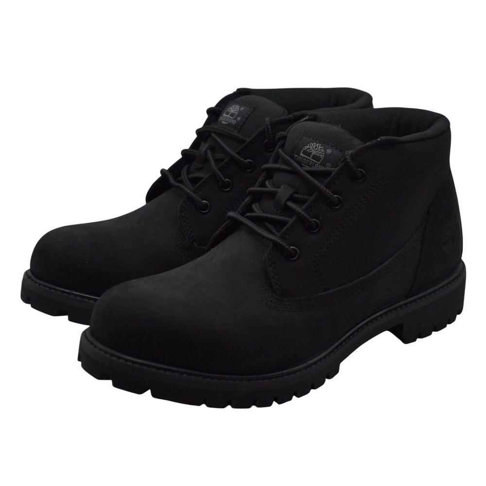Timberland Heritage Mid Lace Chukka Boot Men's 10 Black Nubuck TB0A431HW05 NIB